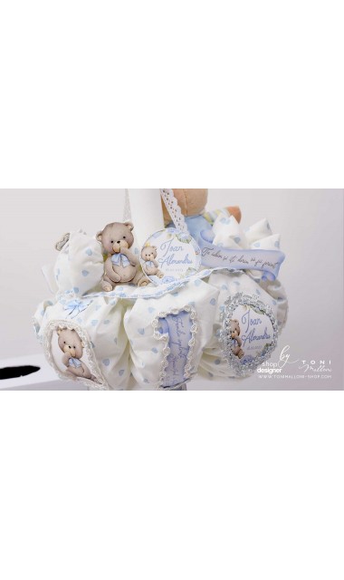 Lumanare de botez cu ursuletul Teddy Bear King 8